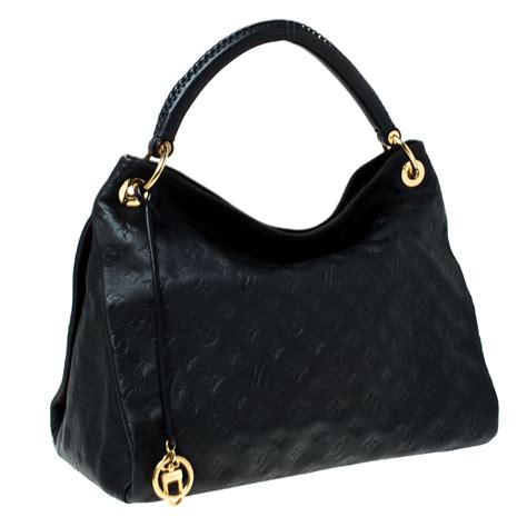 lv black leather bag